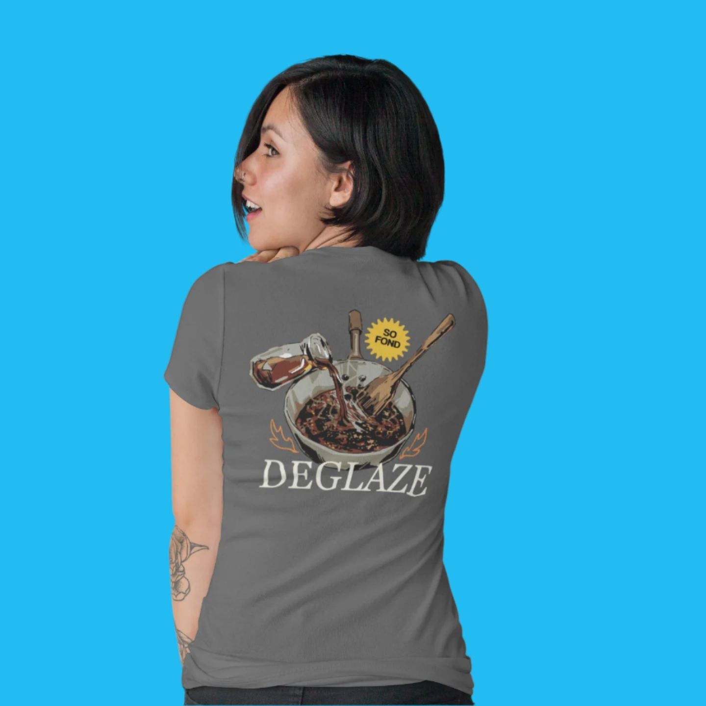 Deglaze Technique - Unisex Heavyweight T-shirt-T-Shirt-gift ideas for foodies-Knife Shift