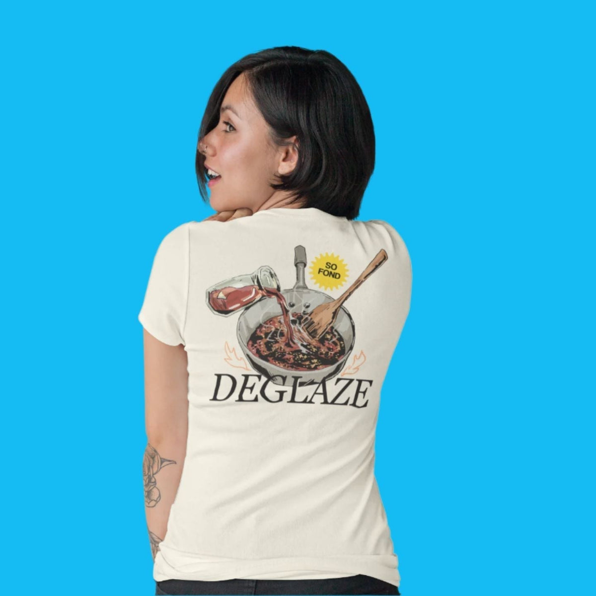 Deglaze Technique - Unisex Heavyweight T-shirt-T-Shirt-gift ideas for foodies-Knife Shift