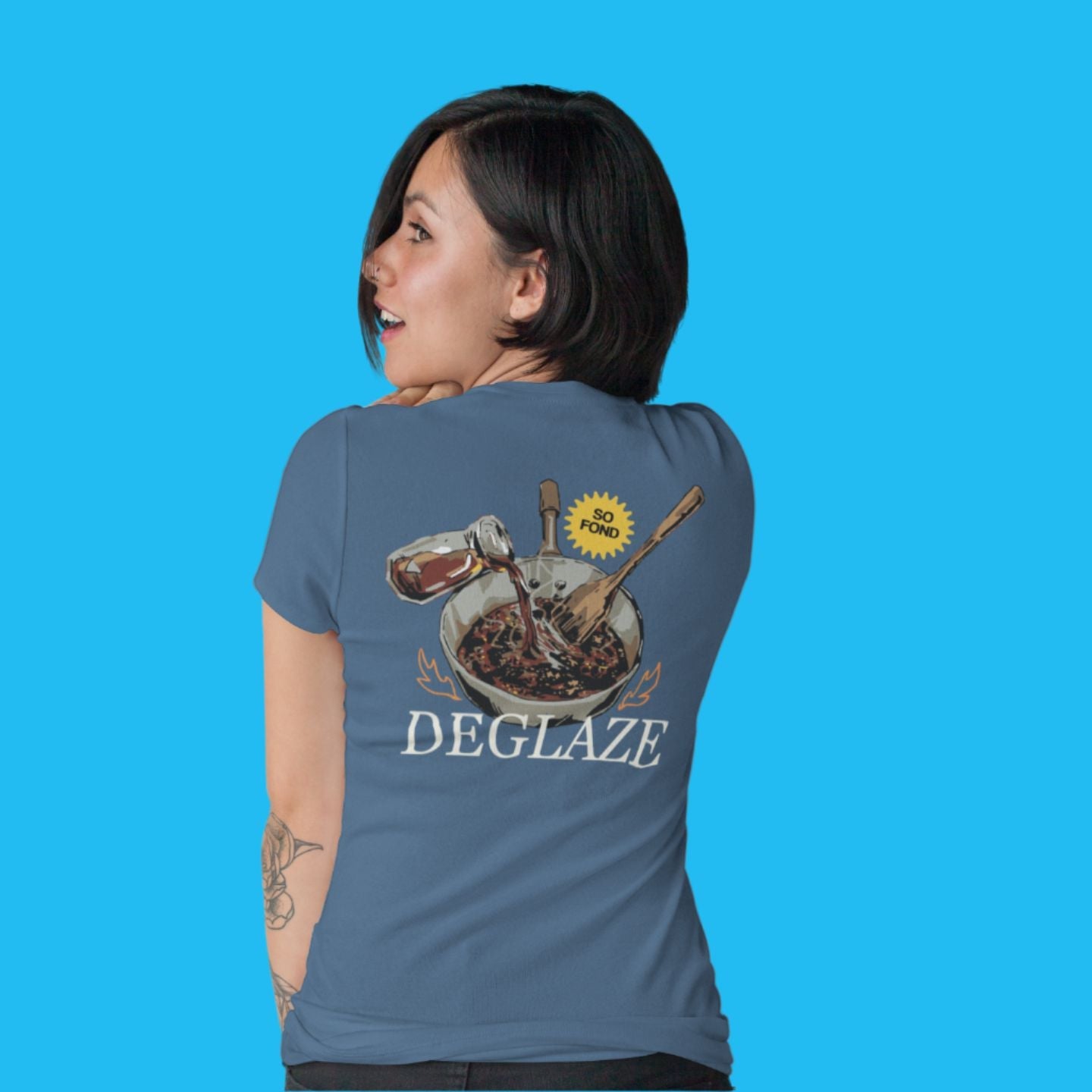 Deglaze Technique - Unisex Heavyweight T-shirt-T-Shirt-gift ideas for foodies-Knife Shift