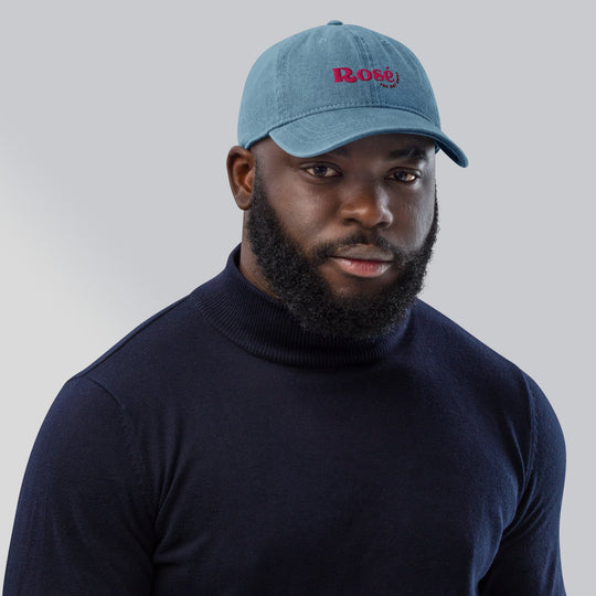 THE SMITH Cotton "Rosé The Day Away" Denim Hat - Knife Shift