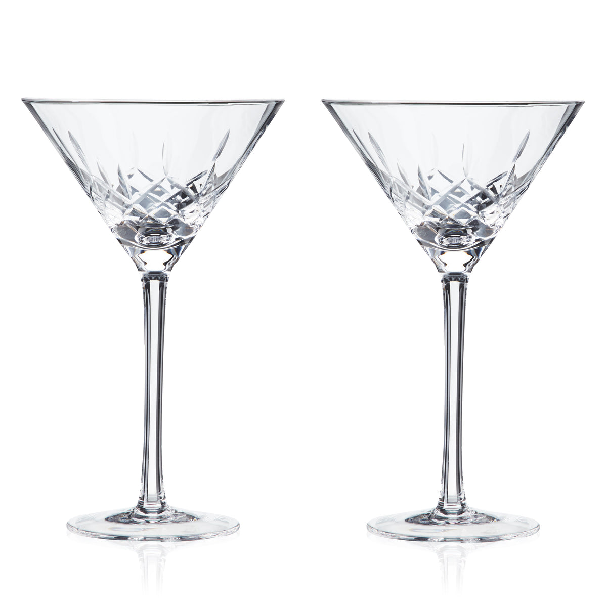 Admiral Crystal Martini Glasses - Knife Shift