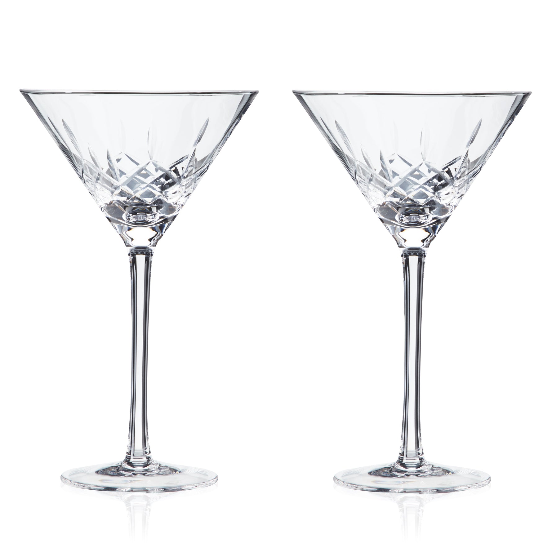 Admiral Crystal Martini Glasses - Knife Shift