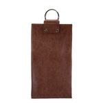 Faux Leather Double-Bottle Wine Tote - Knife Shift