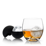 4-Piece Ice Sphere Mold and Crystal Tumbler Set - Knife Shift