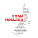 Edam Holland Cheese Map - Midweight Hoodie-Hoodie-gift ideas for foodies-Knife Shift