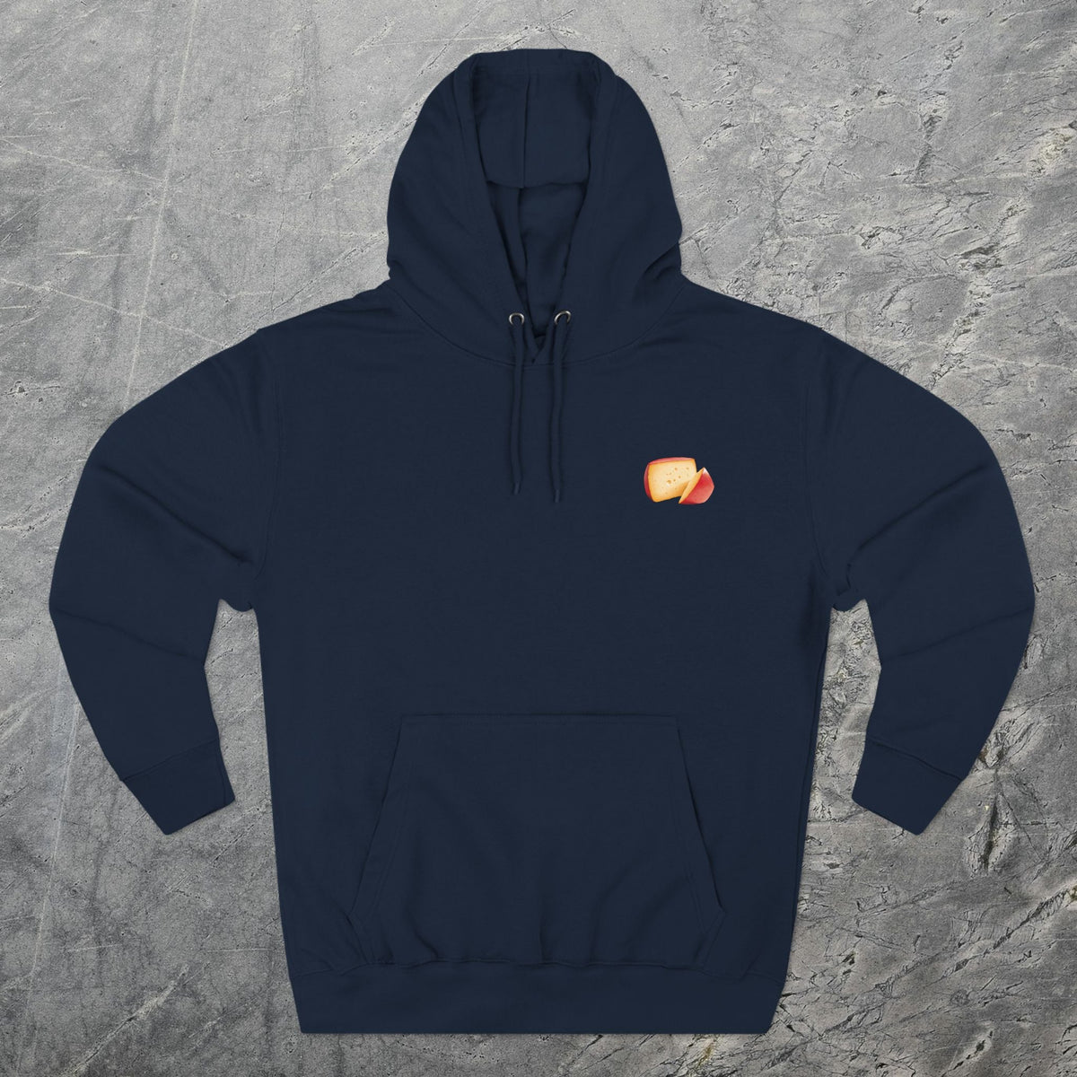 Edam Holland Cheese Map - Midweight Hoodie-Hoodie-gift ideas for foodies-Knife Shift