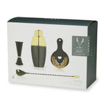 4-Piece Stainless Steel Barware Set in Black & Gold - Knife Shift
