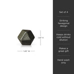 Glacier Rocks Basalt Hexagon Stone Set of 4 - Knife Shift