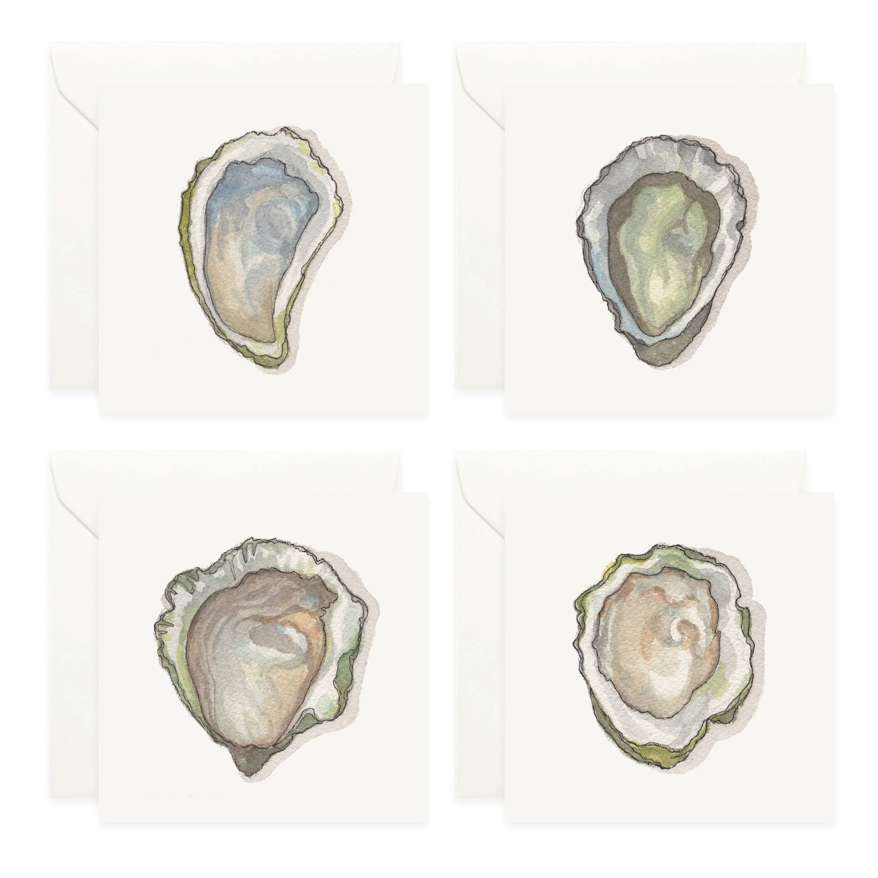Mini Cards Set / Oysters - Knife Shift