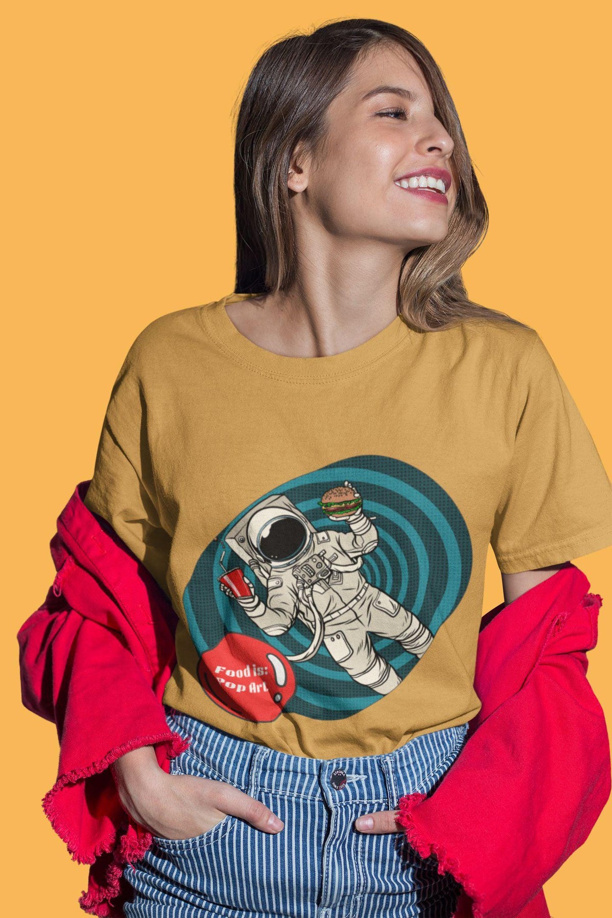 Fast Food Wormhole - Food Pop Art Unisex Tee-T-Shirt-gift ideas for foodies-Knife Shift