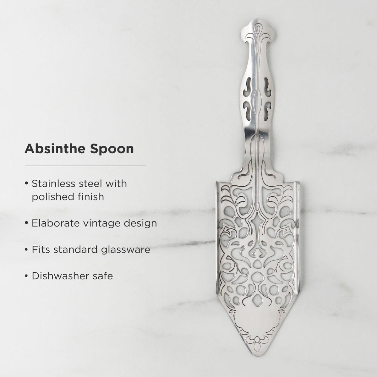 Stainless Steel Absinthe Spoon - Knife Shift