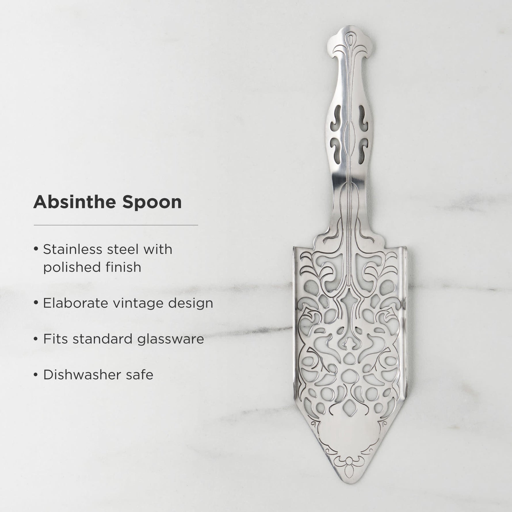 Stainless Steel Absinthe Spoon - Knife Shift
