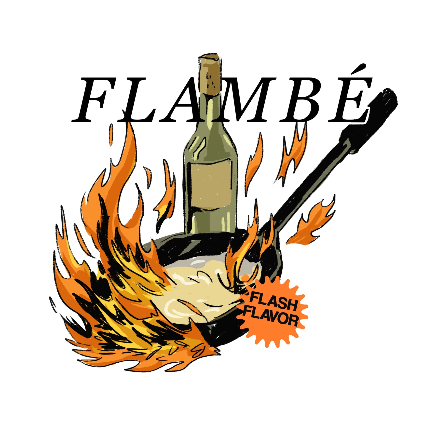 Flambé Technique - Hoodie-Hoodie-gift ideas for foodies-Knife Shift