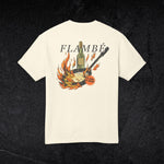 Flambé Technique - Unisex Heavyweight T-shirt-T-Shirt-gift ideas for foodies-Knife Shift