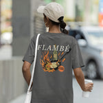 Flambé Technique - Unisex Heavyweight T-shirt-T-Shirt-gift ideas for foodies-Knife Shift