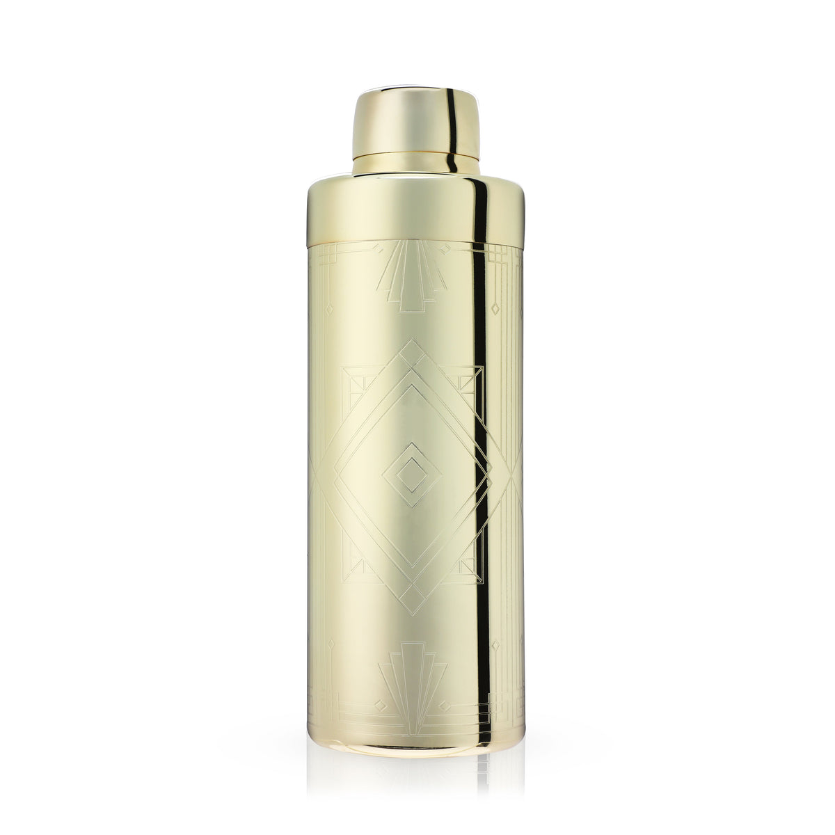 Art Deco Cocktail Shaker in Gold - Knife Shift
