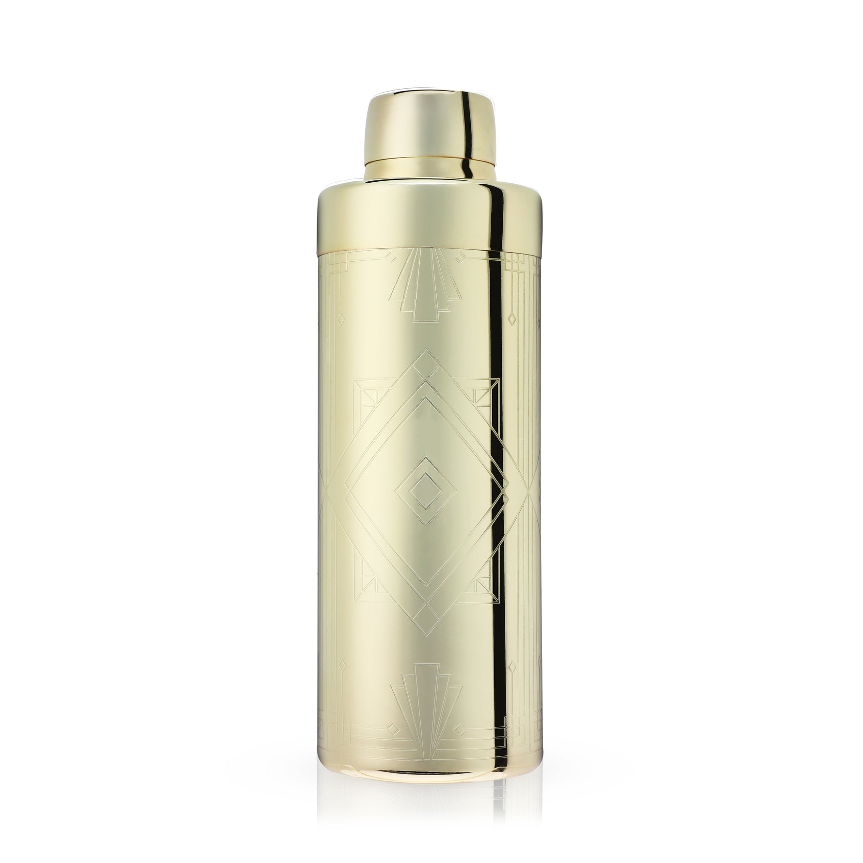 Art Deco Cocktail Shaker in Gold - Knife Shift