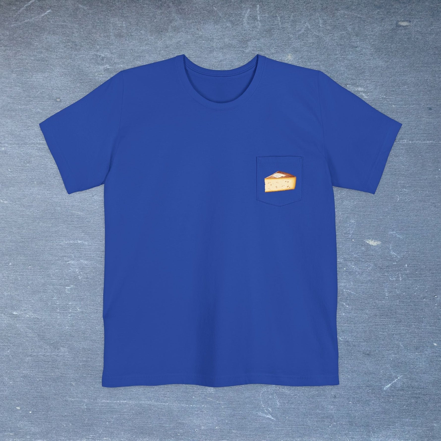 Fontina Cheese Map - Pocket T-shirt-T-Shirt-gift ideas for foodies-Knife Shift