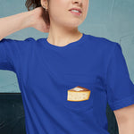 Fontina Cheese Map - Pocket T-shirt-T-Shirt-gift ideas for foodies-Knife Shift