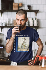 Food is: Caricature | Unisex T-Shirt - Asparagus Ballet Dancer-T-Shirt-gift ideas for foodies-Knife Shift