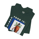 Food is: Caricature | Unisex T-Shirt - Dapper Gentleman Carrot-T-Shirt-gift ideas for foodies-Knife Shift