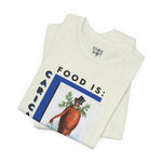 Food is: Caricature | Unisex T-Shirt - Dapper Gentleman Carrot-T-Shirt-gift ideas for foodies-Knife Shift
