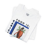 Food is: Caricature | Unisex T-Shirt - Dapper Gentleman Carrot-T-Shirt-gift ideas for foodies-Knife Shift