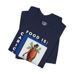 Food is: Caricature | Unisex T-Shirt - Dapper Gentleman Carrot-T-Shirt-gift ideas for foodies-Knife Shift