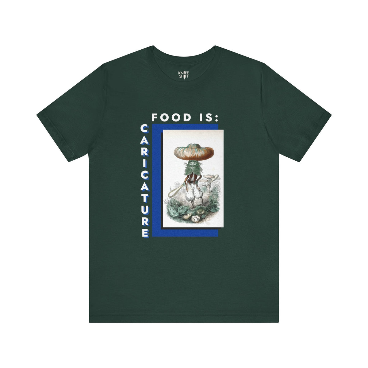 Food is: Caricature | Unisex T-Shirt - Gourd Costume-T-Shirt-gift ideas for foodies-Knife Shift