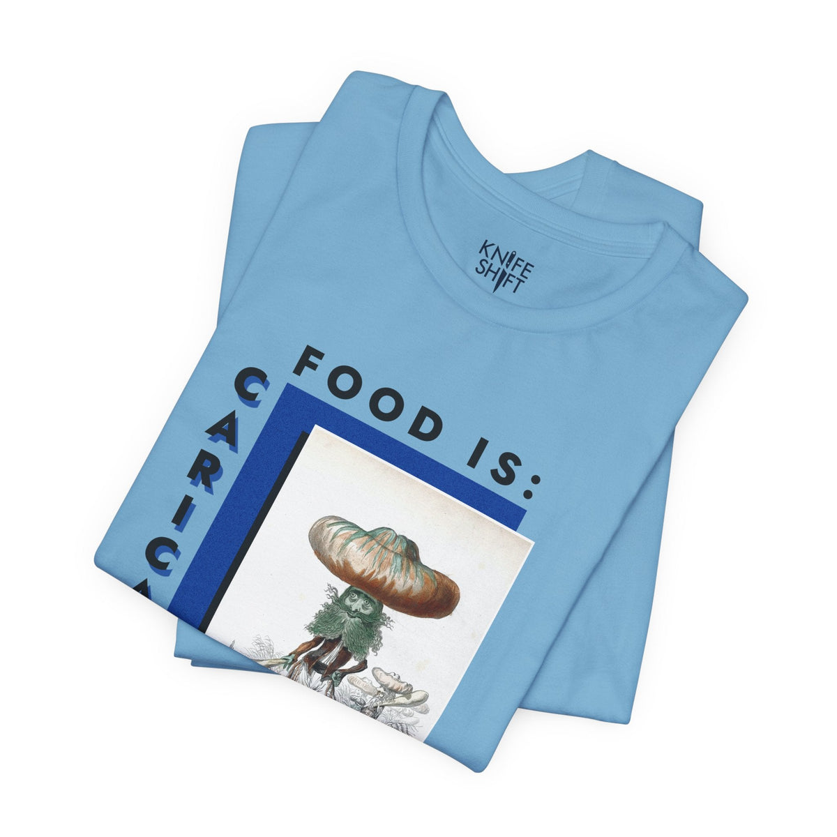 Food is: Caricature | Unisex T-Shirt - Gourd Costume-T-Shirt-gift ideas for foodies-Knife Shift