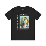 Food is: Caricature | Unisex T-Shirt - Lemon and Oyster Personas-T-Shirt-gift ideas for foodies-Knife Shift