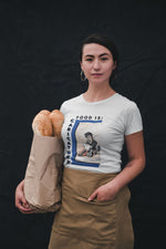 Food is: Caricature | Unisex T-Shirt - Soldier with Hard Tack-T-Shirt-gift ideas for foodies-Knife Shift