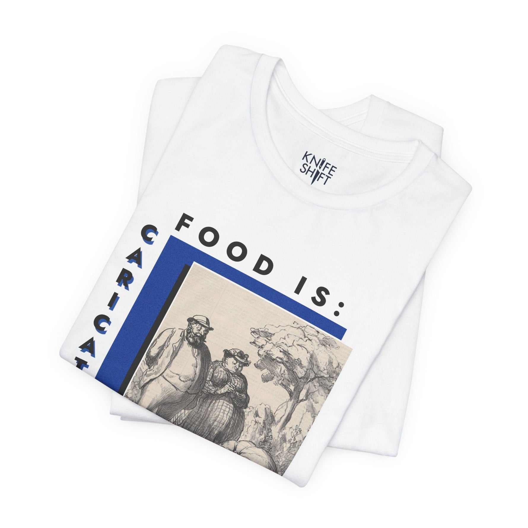 Food is: Caricature | Unisex T-Shirt - The King of Pumpkins-T-Shirt-gift ideas for foodies-Knife Shift