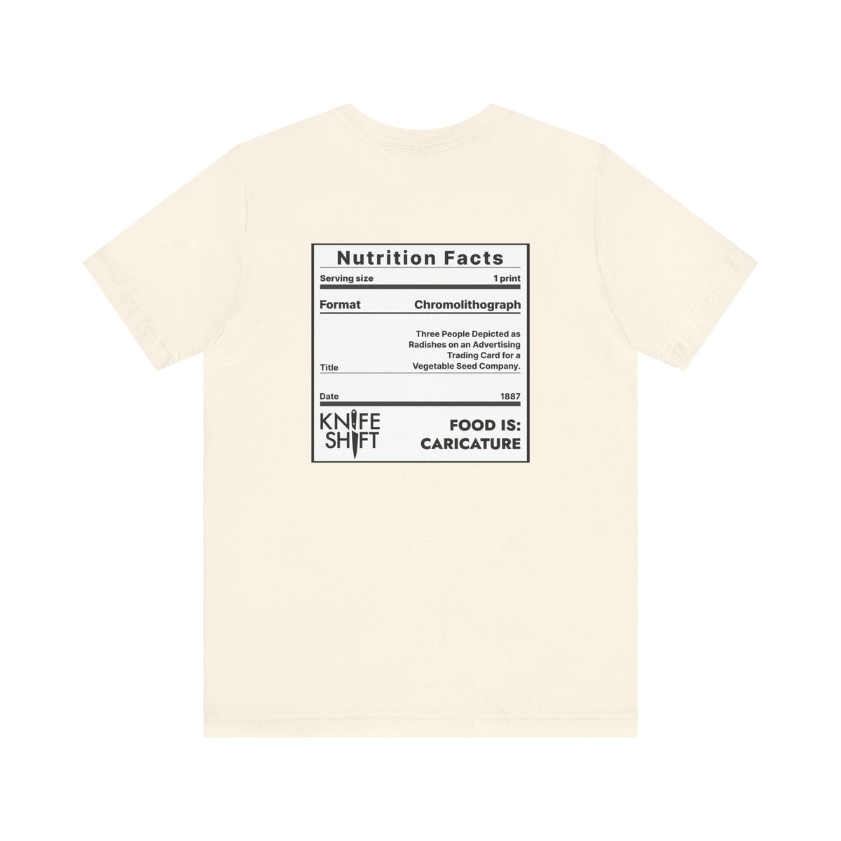 Food is: Caricature | Unisex T-Shirt - Three Radish People-T-Shirt-gift ideas for foodies-Knife Shift
