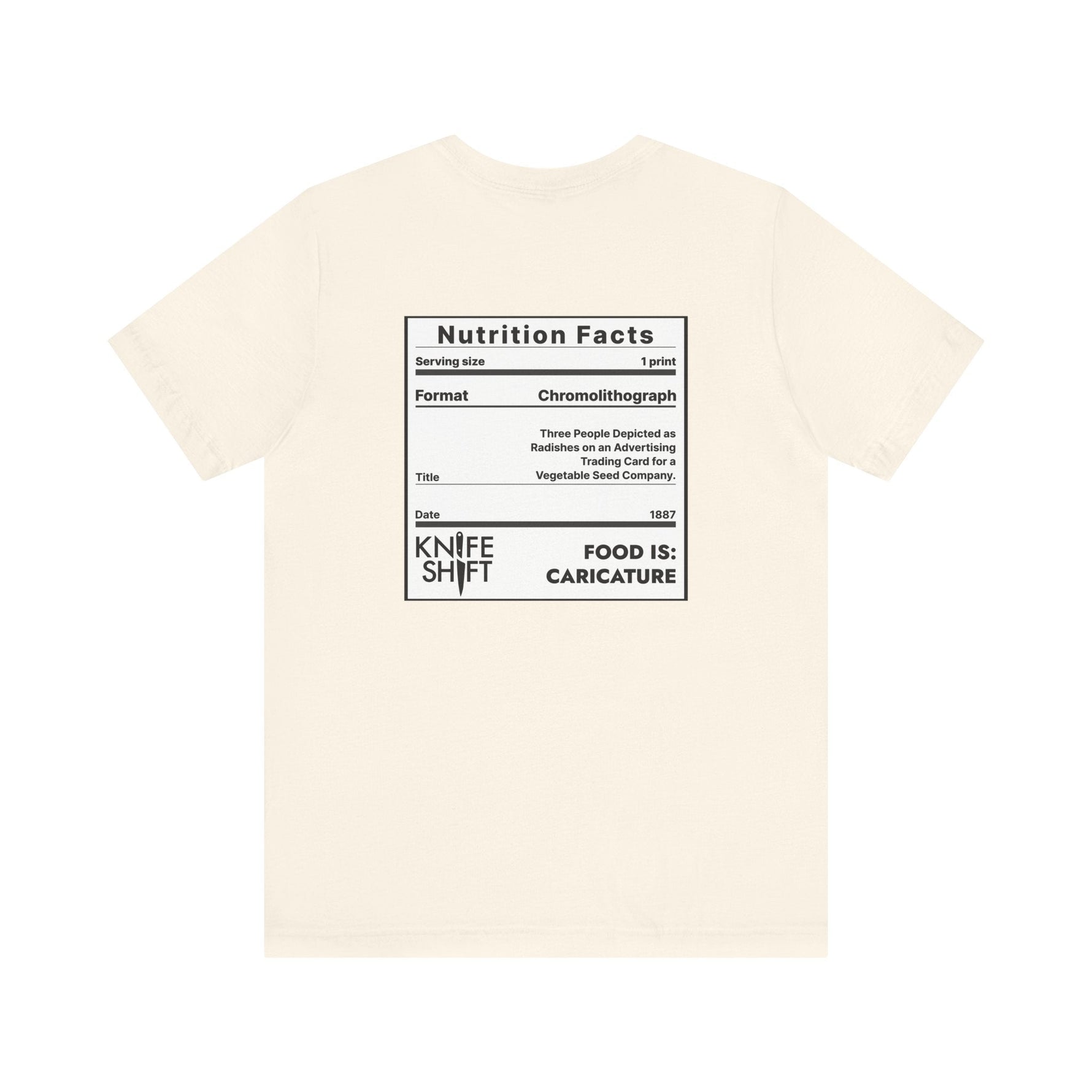 Food is: Caricature | Unisex T-Shirt - Three Radish People-T-Shirt-gift ideas for foodies-Knife Shift