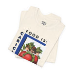 Food is: Caricature | Unisex T-Shirt - Three Radish People-T-Shirt-gift ideas for foodies-Knife Shift