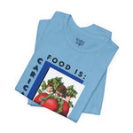 Food is: Caricature | Unisex T-Shirt - Three Radish People-T-Shirt-gift ideas for foodies-Knife Shift