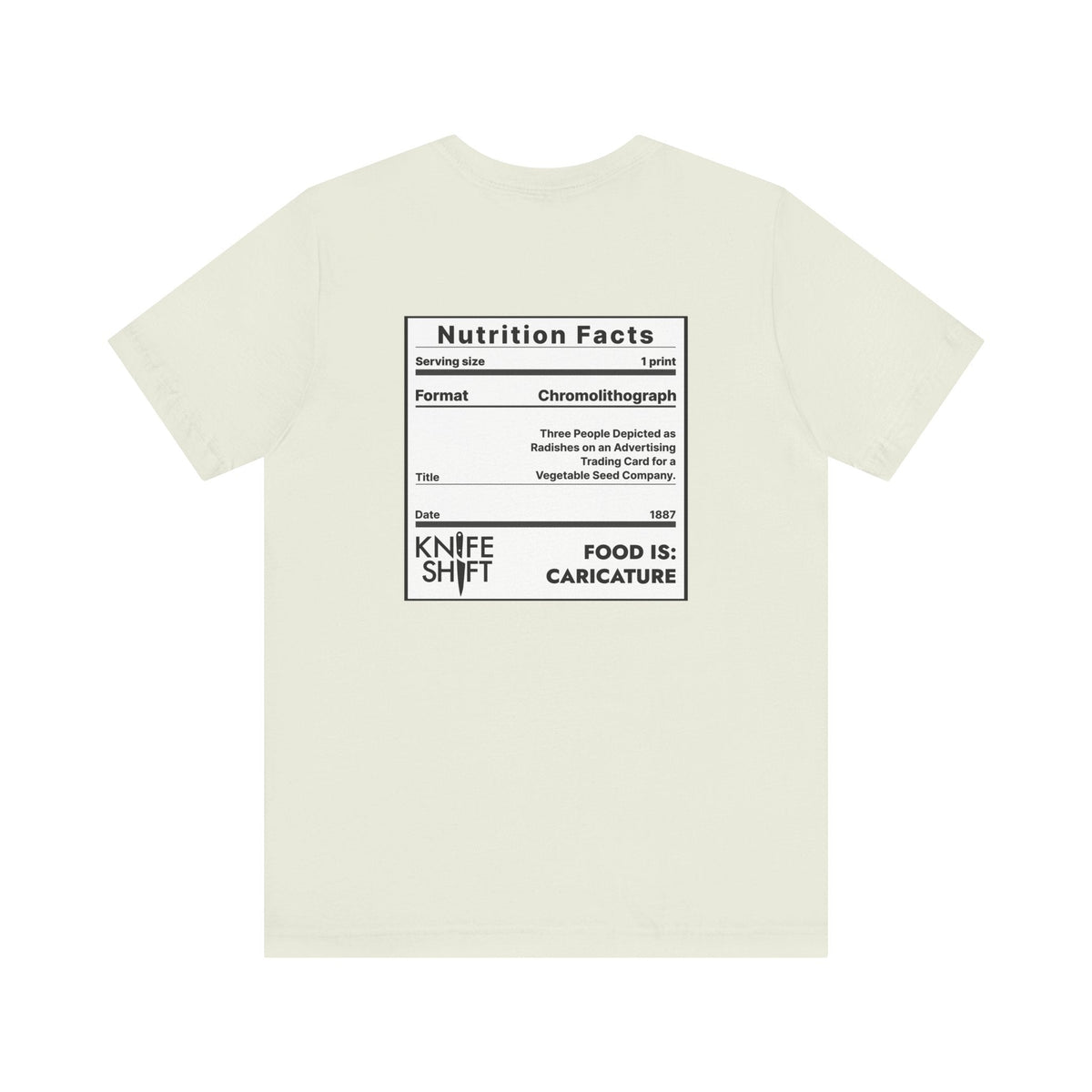 Food is: Caricature | Unisex T-Shirt - Three Radish People-T-Shirt-gift ideas for foodies-Knife Shift