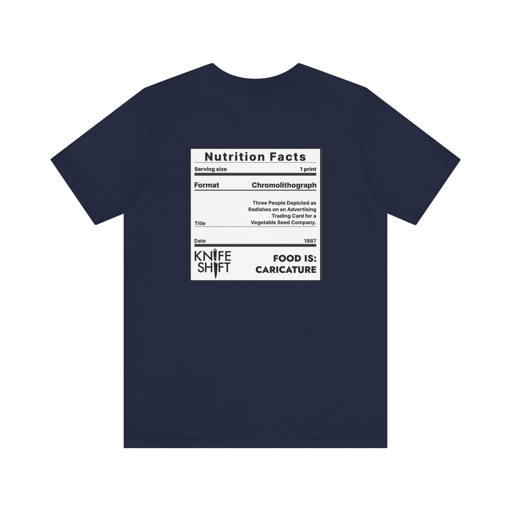 Food is: Caricature | Unisex T-Shirt - Three Radish People-T-Shirt-gift ideas for foodies-Knife Shift