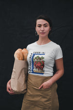 Food is: Caricature | Unisex T-Shirt - Three Radish People-T-Shirt-gift ideas for foodies-Knife Shift