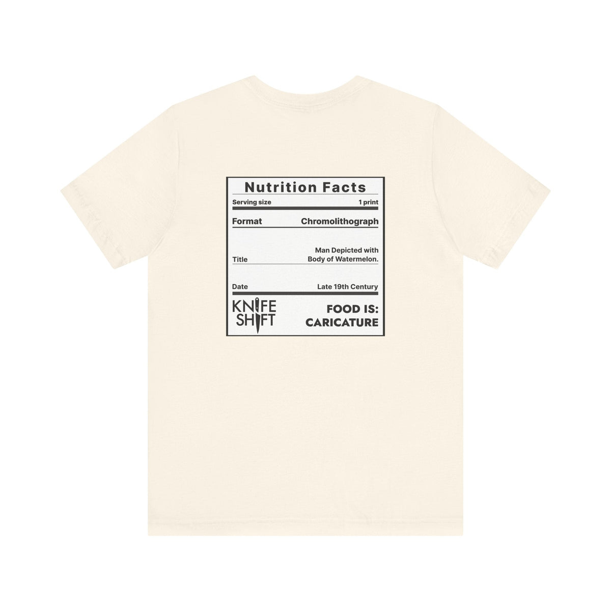 Food is: Caricature | Unisex T-Shirt - Watermelon Man-T-Shirt-gift ideas for foodies-Knife Shift