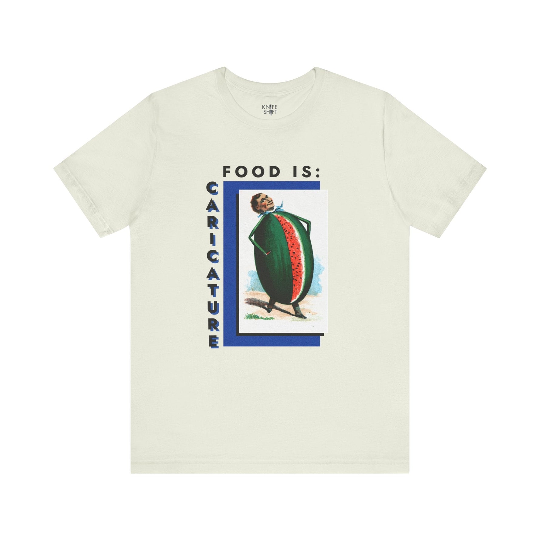 Food is: Caricature | Unisex T-Shirt - Watermelon Man-T-Shirt-gift ideas for foodies-Knife Shift