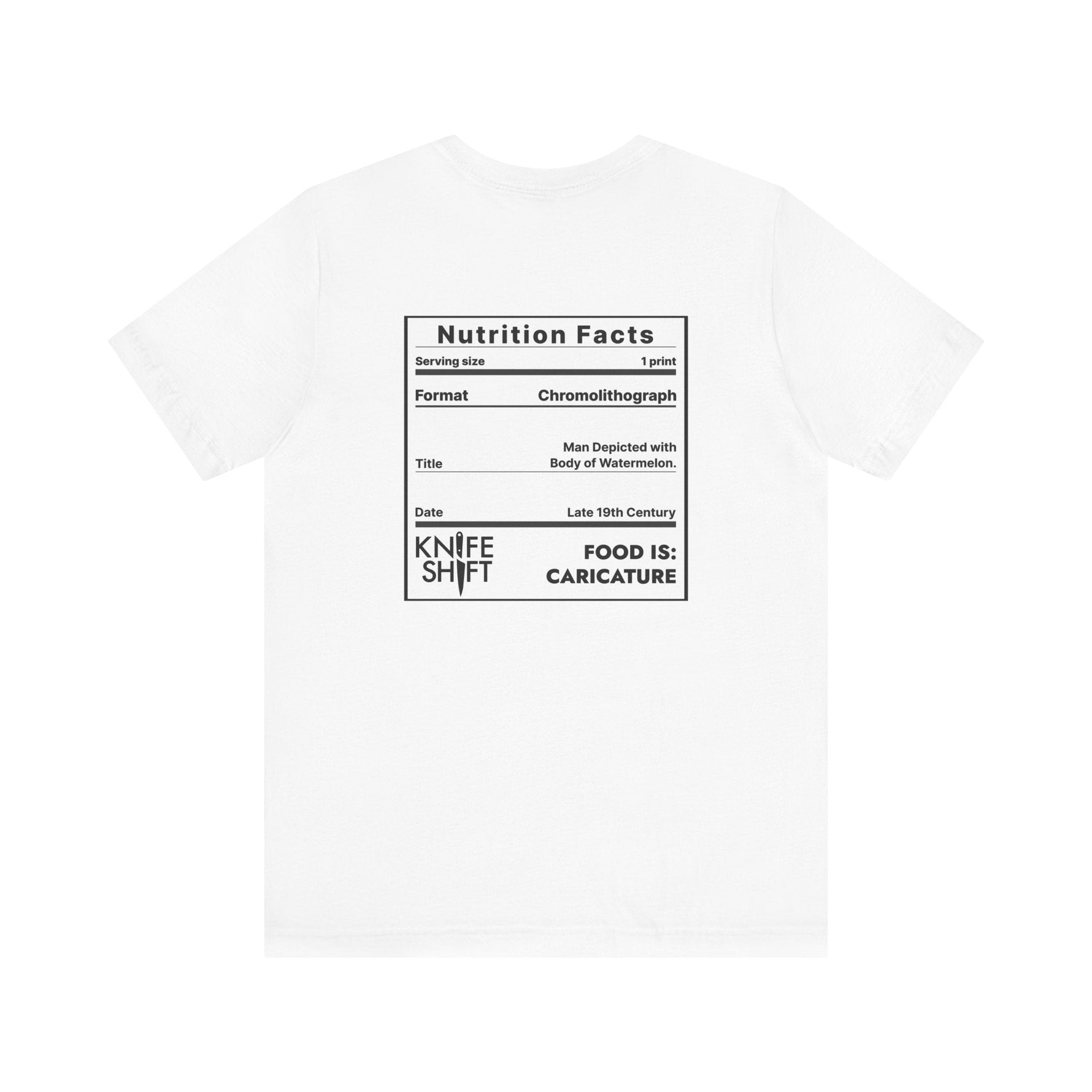 Food is: Caricature | Unisex T-Shirt - Watermelon Man-T-Shirt-gift ideas for foodies-Knife Shift