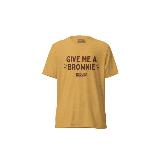 Give Me A Brownie Graphic Tee - Yellow - Knife Shift