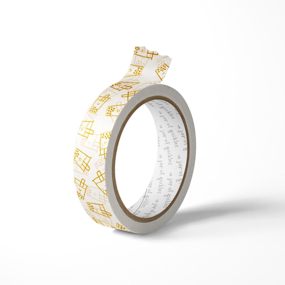 Boba Washi Tape w Gold Foil - Knife Shift