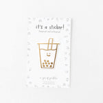 Boba Gold Foil Vinyl Sticker - Knife Shift