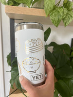Bao Dumpling Basket Gold Foil Vinyl Sticker - Knife Shift