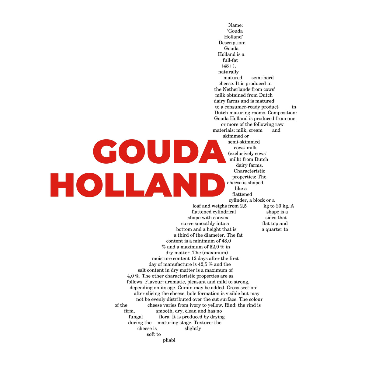 Gouda Holland Cheese Map - Midweight Hoodie-Hoodie-gift ideas for foodies-Knife Shift