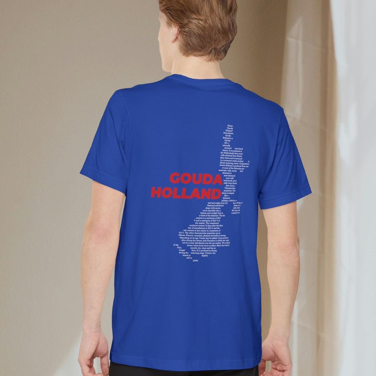 Gouda Holland Cheese Map - Pocket T-shirt-T-Shirt-gift ideas for foodies-Knife Shift