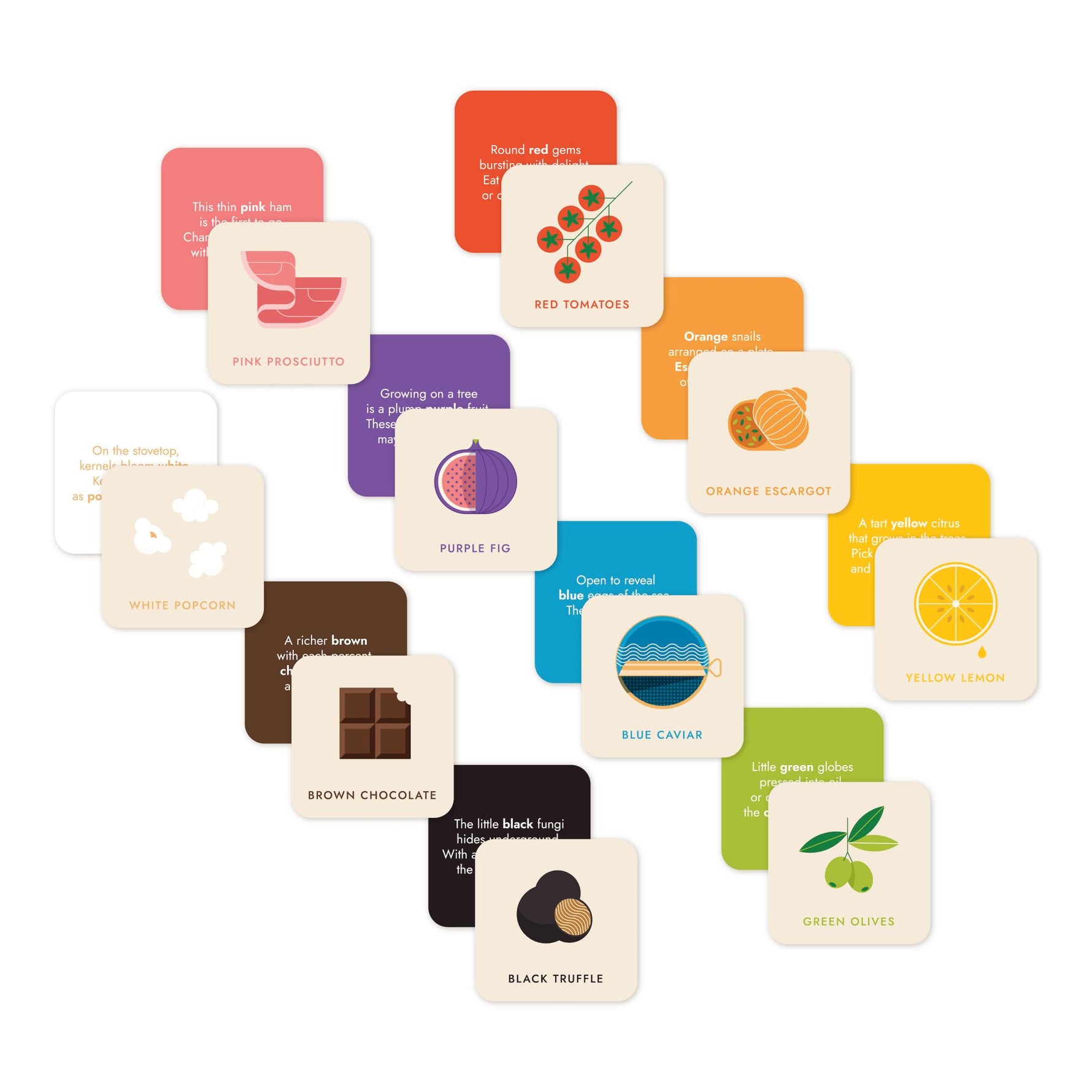 Gourmet Rainbow Art Cards - Knife Shift